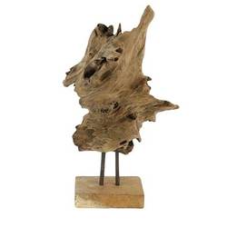 Teakholz Stamm natur D20cm H45cm
