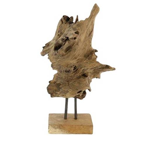 Teakholz Stamm natur D20cm H45cm