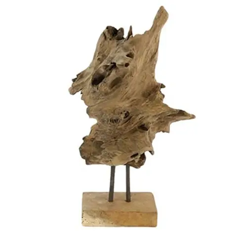 Teakholz Stamm natur D20cm H45cm