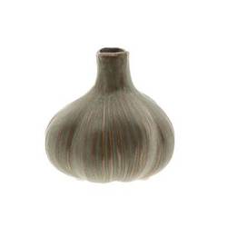 Keramik Vase Chalise dunkel grün D10cm H10cm