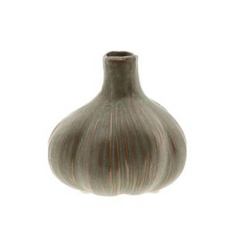 Keramik Vase Chalise dunkel grün D10cm H10cm