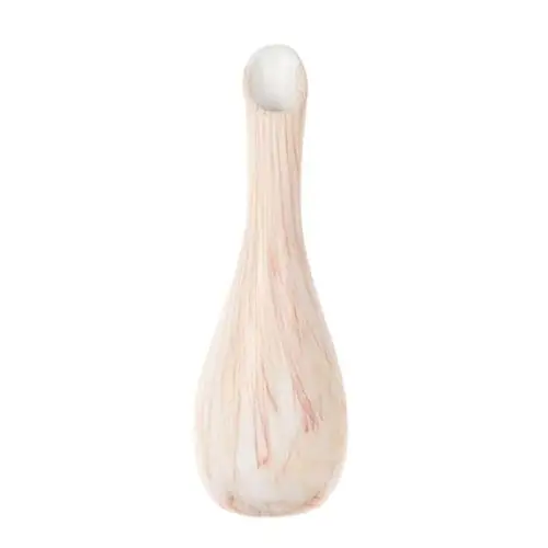 Keramik Vase Marmor lachs D07cm H21cm