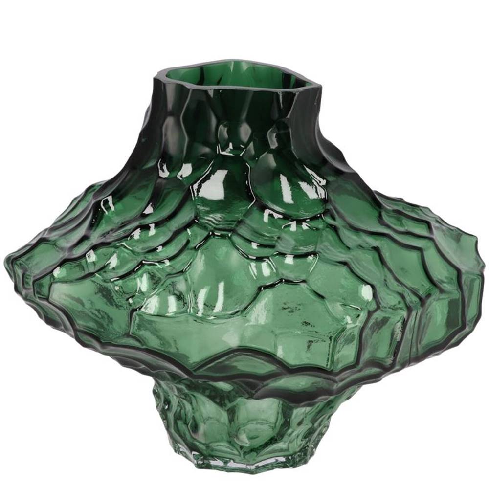 Glas Vase Filou dunkel grün D25cm H20cm