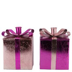 Kerzenständer Nordic rosa mix 09x14cm