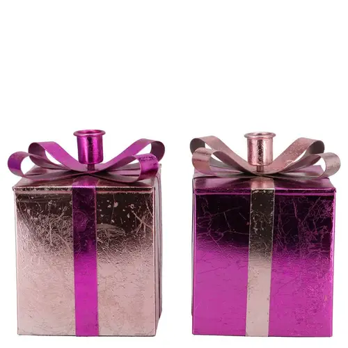 Kerzenständer Nordic rosa mix 09x14cm