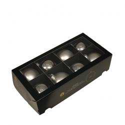 Kugel silber mix D08cm x8  
