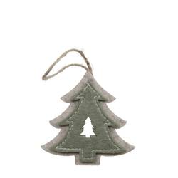 Hänger Baum Filz grün 08.5cm 