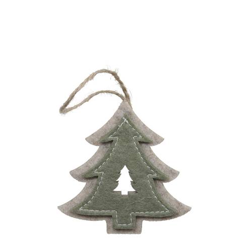 Hänger Baum Filz grün 08.5cm 