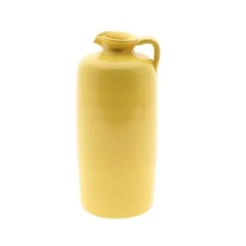 Keramik Vase Jarro gelb D14cm H31cm