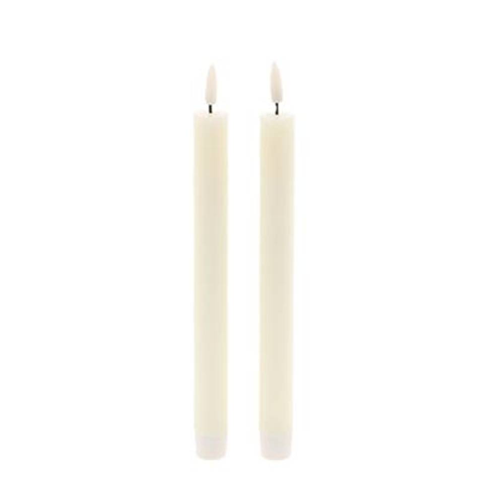 LED Kerze Azra creme D02.2cm L24.5cm x2 ex.AA