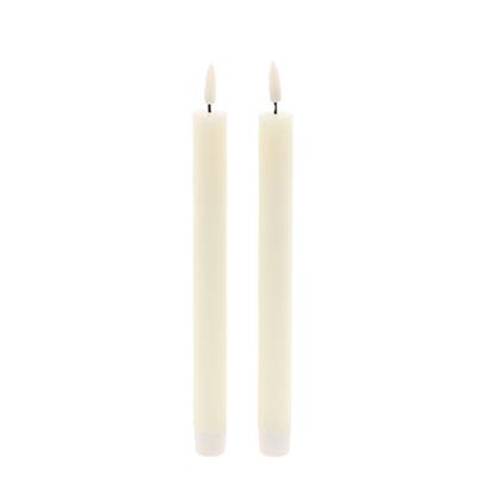 LED Kerze Azra creme D02.2cm L24.5cm x2 ex.AA