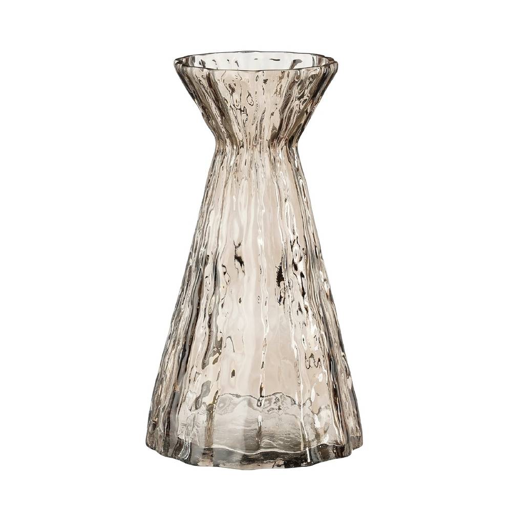 Glas Vase Lauren braun D16cm H28cm