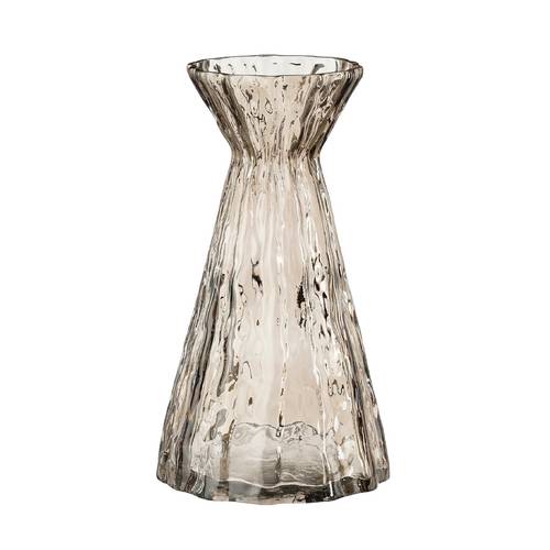 Glas Vase Lauren braun D16cm H28cm
