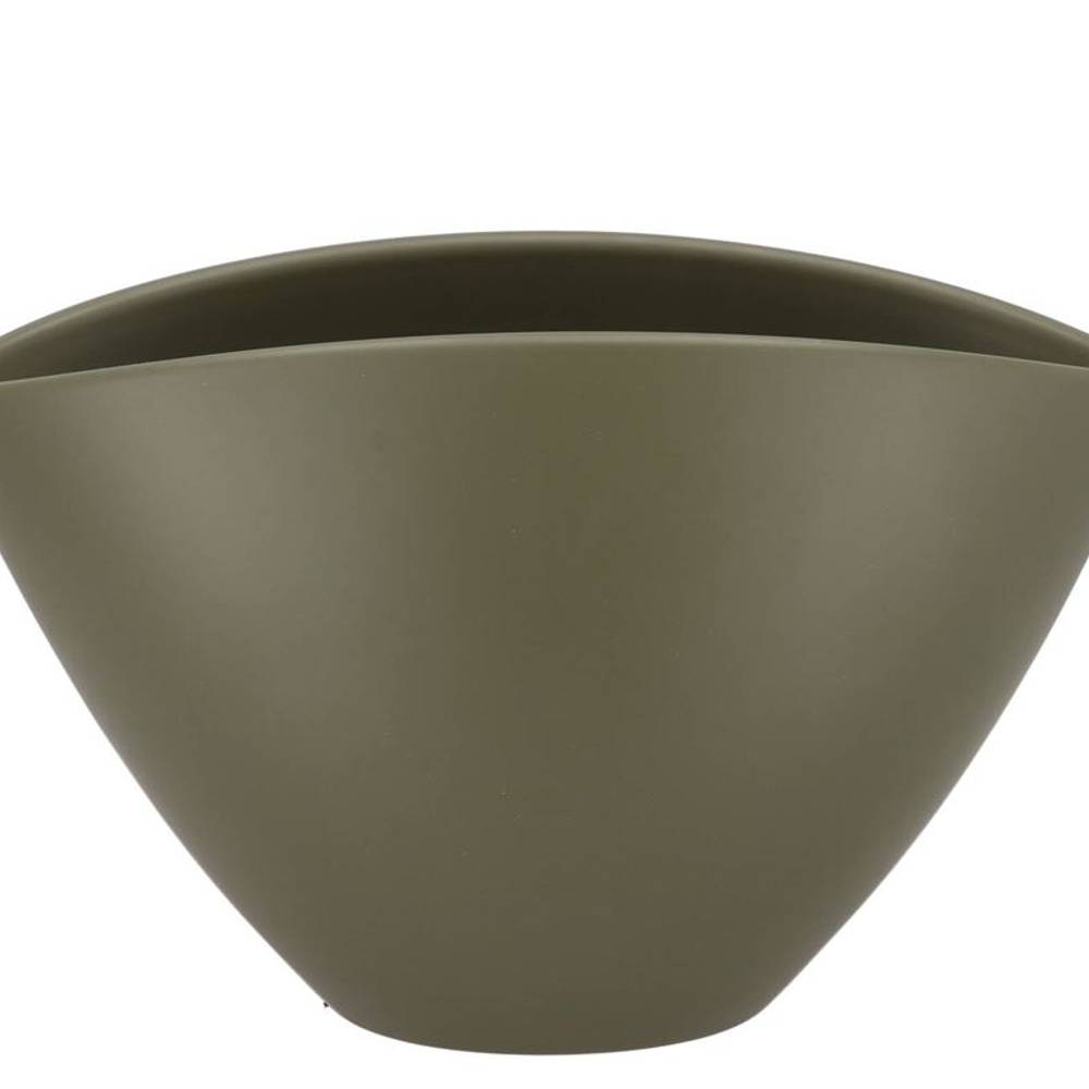 Keramik Orchidee Schale Matt taupe 28x17cm