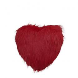 Hänger Herz Fluffy rot D17cm