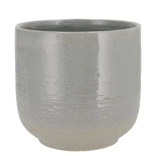 Keramik Übertopf Neva grau 16x16x16cm
