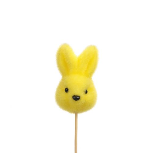 Kaninchen auf Stab gelb h30cm 7cm