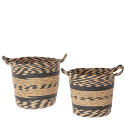 Korb Henkel Luevo schwz 2/Set D30cm H28cm