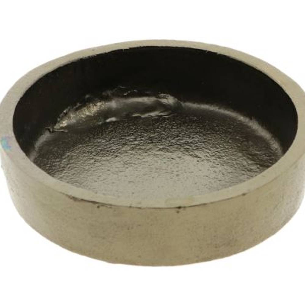 Kerzenhalter Metall antik gold D12cm H04cm