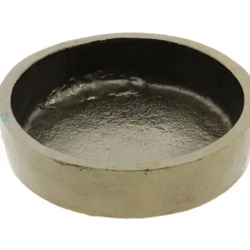 Kerzenhalter Metall antik gold D12cm H04cm