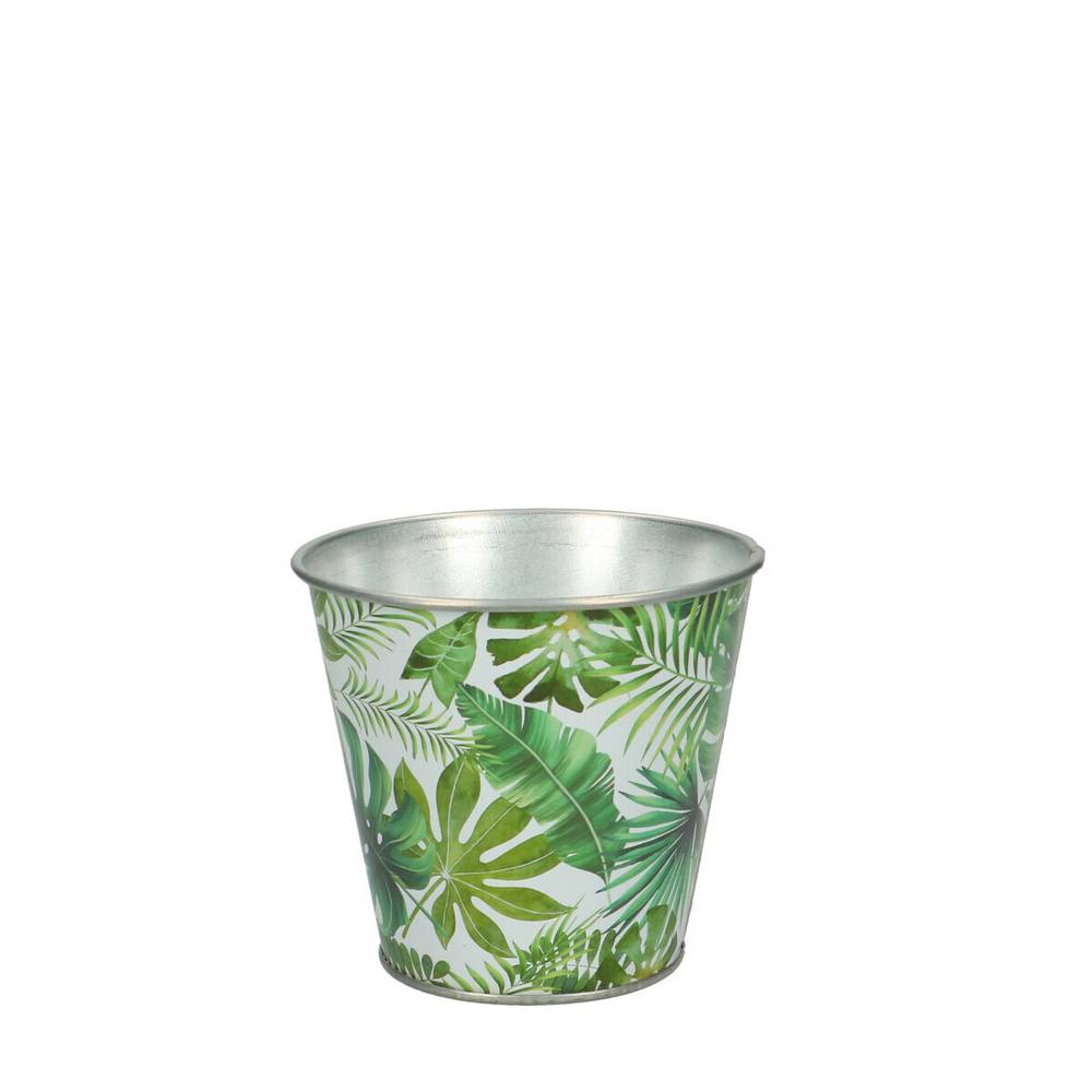 Zink Übertopf Urban grün D11cm H10cm