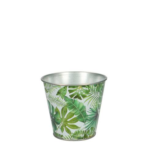 Zink Übertopf Urban grün D11cm H10cm