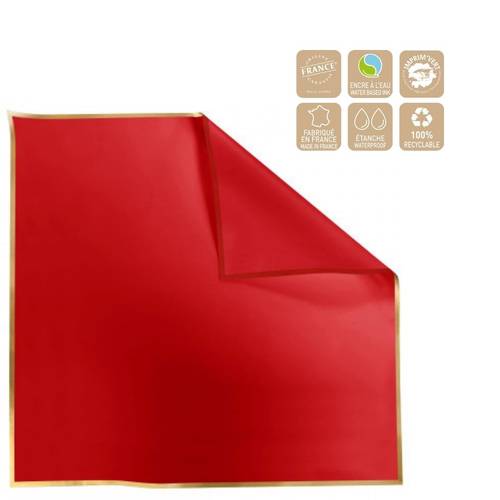 Folie Blatt Cachotier rot 70x70cm