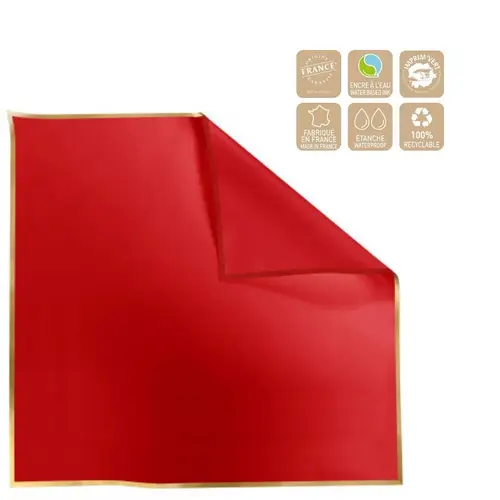 Folie Blatt Cachotier rot 70x70cm