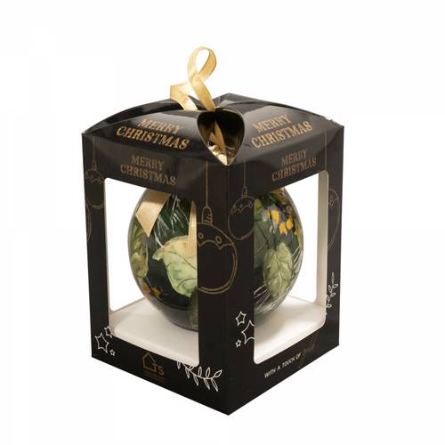 Deko Kugel Special Bee grün D10cm