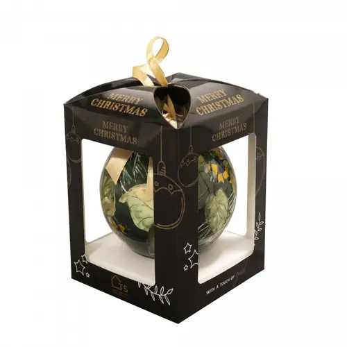 Deko Kugel Special Bee grün D10cm