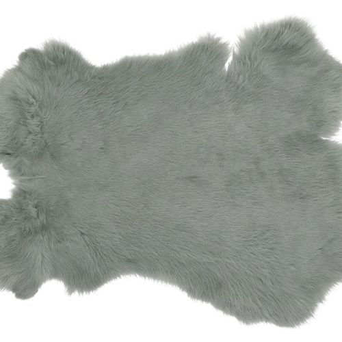 Pelz Fell Deko minzegrün L47cm B36cm