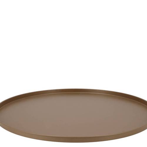 Teller Metall dunkel gold 46x02cm