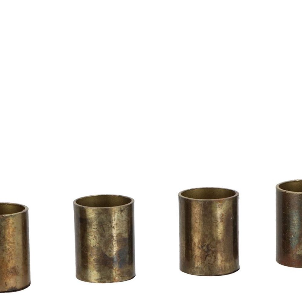 Teelichthalter Ariana gold S/4 2,5x2,5x3cm