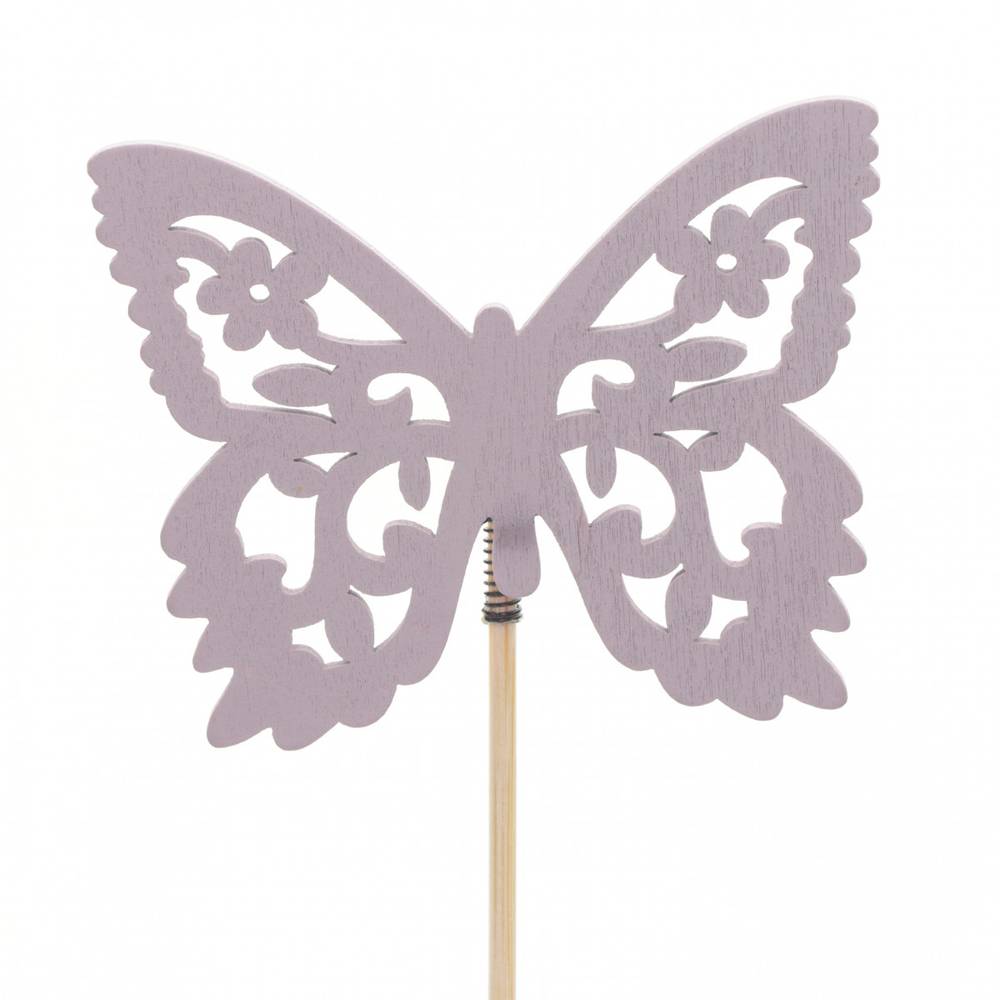 Schmetterling Anna auf Stab lila D07.5cm L50cm
