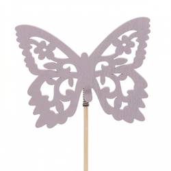 Schmetterling Anna auf Stab lila D07.5cm L50cm