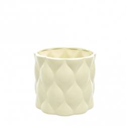 Keramik Topf Mason gelb D17cm H15cm  