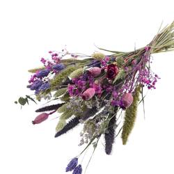 Trockenblumen Strauss violett L55cm