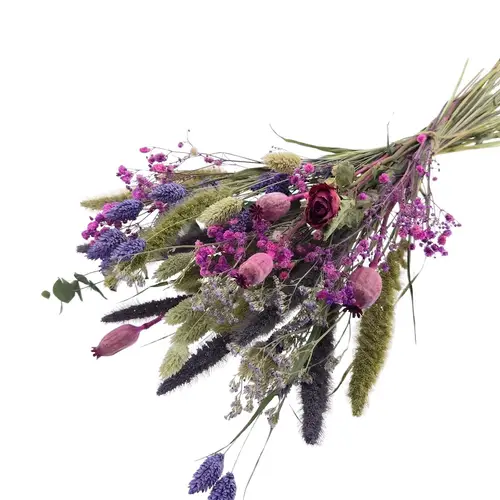 Trockenblumen Strauss violett L55cm