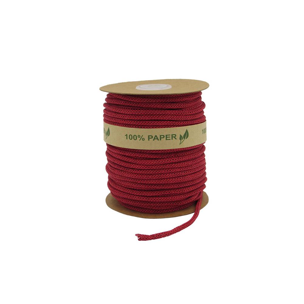 Seil Papier rot 4mm 50m