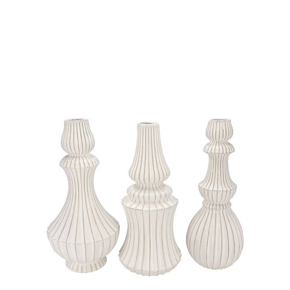 Keramik Vase Mika mix weiss 13x25cm