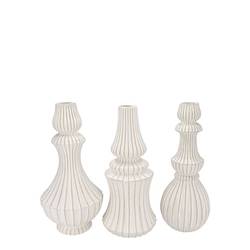 Keramik Vase Mika mix weiss 13x25cm