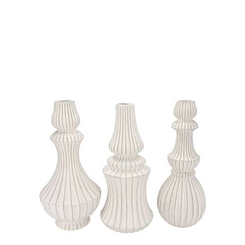 Keramik Vase Mika mix weiss 13x25cm