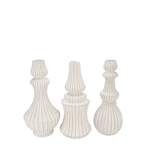 Keramik Vase Mika mix weiss 13x25cm