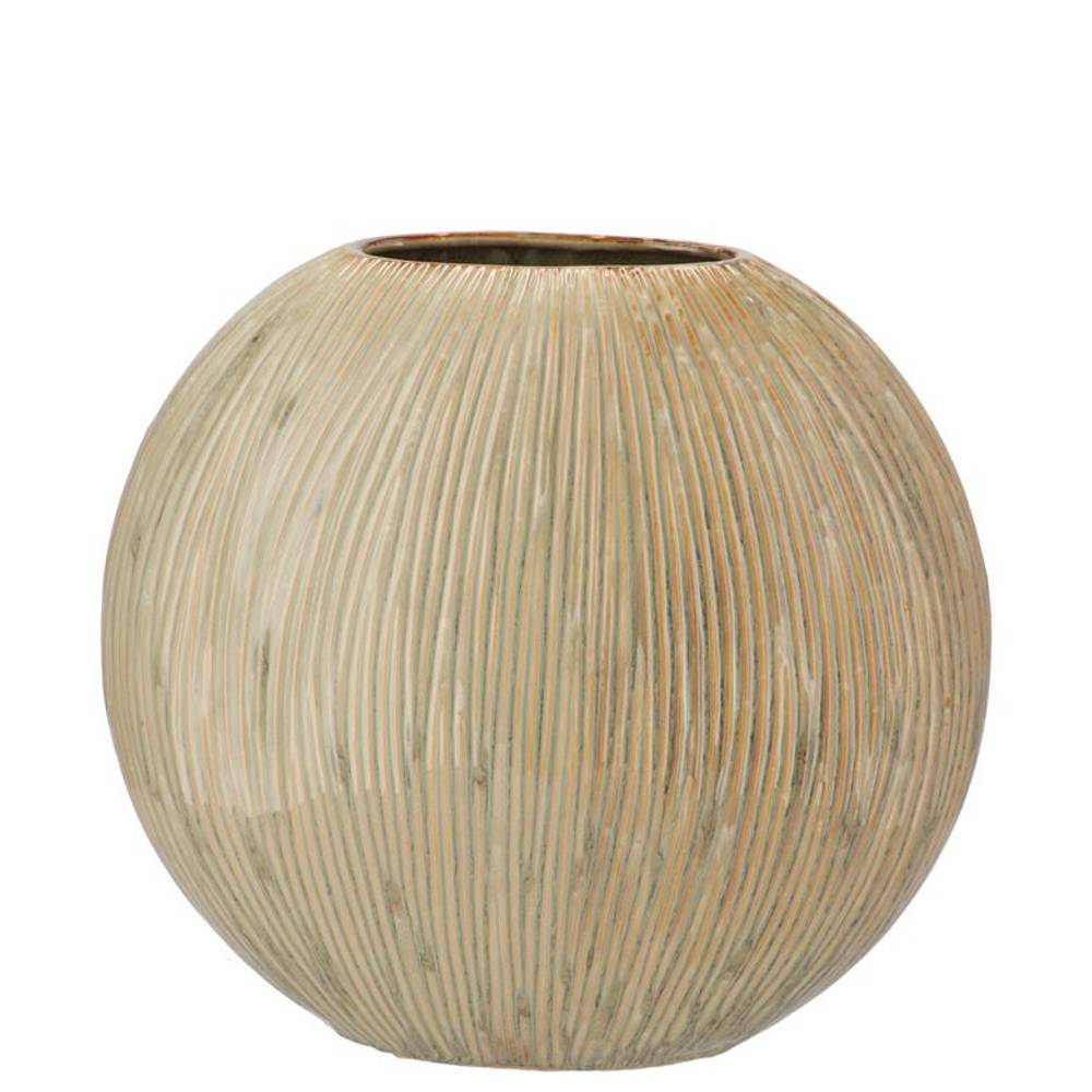 Keramik Vase Sifan grün 24x10x23cm