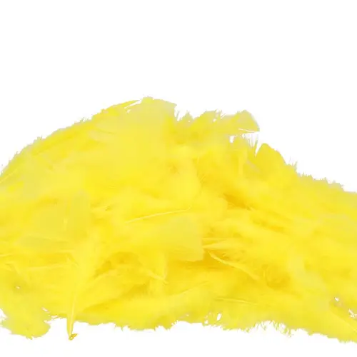Truthahnfedern gelb 45gr