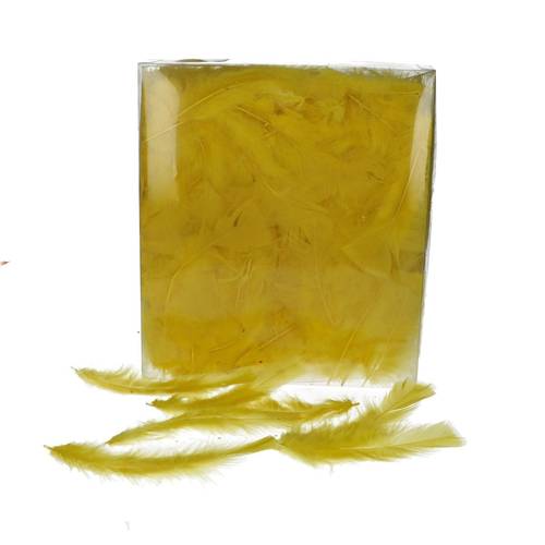 Truthahnfedern gelb 45gr