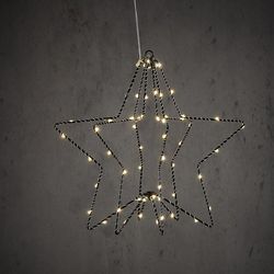 Deko Stern LED schwarz D30cm