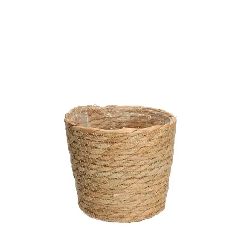 Korb Übertopf Eve braun D14cm H13cm 