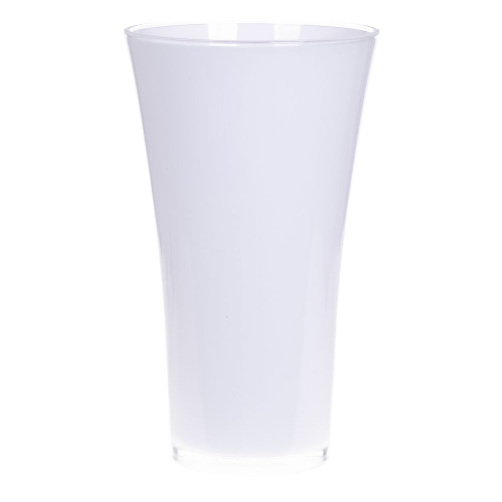 Kunststoff Vase Fizzy weiss D20cm H35cm