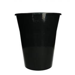 Kunststoff Vase schwarz D25cm H29cm 7L